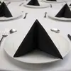 Exclusivo transfronteiriço para jogo americano espesso explosivo de poliéster colorido pano de boca guardanapo cor sólida salão de banquetes de hotel restaurante