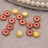 Venta Directa de Fábrica 14mm Tres Capas Diamante Girasol Flor de Diamante Centro Lazo DIY Estilo Antiguo Joyería y Decoración de Diamante