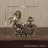 Imediatamente Fortuna para a Empresa Imediatamente Fortuna Ornamentos de Feng Shui Todo Cobre Zodíaco Ma Jucai Shoucai Ornamentos de Mascote