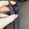 Direto da fábrica gravata masculina de poliéster seda preto e vermelho twill sem nós 8cm preguiçosa cor sólida gravata zíper atacado