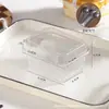 Caixa de Morango com Creme Caixas para Bolo de Frutas em Camadas Embalagem para Tiramisu Mousse Assado Sobremesa Caixas Transparentes