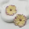 Flores de simulação diy cabeças de flor multicamadas Headdress Hanfu guirlanda de flores artesanal materiais flores de seda flores para grampo de cabelo flores para decoração de casamento flores