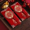 Bolsas de Sobre Rojo al por Mayor Modelo Nuevo 2026 para Bodas, Especial para Bodas, Deseando Buena Fortuna y Prosperidad, Sobres Rojos Creativos y Personalizados