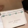 Pulsera de Moda Exquisita de Doble Capa con Piedra de Zircón, Pulsera Fresca y Dulce Estilo Chanel, Accesorio de Mano Versátil de Moda Personalizado para Mujeres
