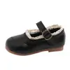 Zapatos de Cuero para Niños, Nuevo Estilo Otoño, Ribeteados con Encaje, Estilo Británico, Zapatos de Princesa para Niñas, Zapatos de Suela Única Transpirables para Niñas Pequeñas, Zapatos de Rendimiento