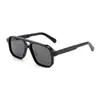 Óculos de Sol Masculino Estilo Aviador Acetato Óculos de Sol Polarizados com Lente Dupla Retro Anti-UV Óculos de Sol de Moda Coreana Transfronteiriça