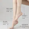 Calcetines Invisibles Sin Costuras para Mujer Verano Ultra-delgados Anti-enganches Calcetines de Cristal Transpirables Antideslizantes Color Nude Puntas Transparentes Calcetines Cortos