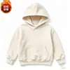 Moletons com capuz, cor sólida, populares, gola redonda, com forro de fleece, para crianças, transfronteiriços, personalizáveis com logotipos para roupas infantis e uniformes de equipe