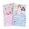 Colección Guía de Atuendos de Nia la Blogger de Moda, Libro de Pegatinas de Juego, Rompecabezas Lindo de Vestir, Decoración de Libro Silencioso