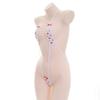 Conjunto de lencería sexy fresa una pieza dividido tres puntos bikini rayado sexy agua muerta al por mayor S0352