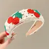 Diadema retro de ala ancha con lunares, adecuada para frentes amplias, para lavarse la cara, uso diario, versátil, ligera y que irradia una vibra lujosa y sofisticada