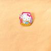 Broche Distintivo Desenho Animado Sanrio Gatinha Gato Liga Metálica Pingente de Insígnia com Gotejamento de Óleo Produto Quente Transfronteiriço Pingente para Mochila de Estudante
