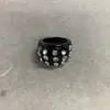 Estilo Europeo y Americano Resina Ovalada Simple y de Moda Pulsera Abierta y Anillo Conjunto con Diseño Único, Joyería de Nicho