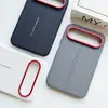Adecuado para la funda del teléfono Huawei Pura X View, patrón de costura simple, cubierta protectora Puraxview, cuero liso, estilo de negocios para hombres