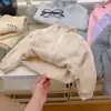 Camiseta Térmica Base com Forro de Fleece, Sem Costura, para Meninos e Meninas, Quente de Inverno, Gola Alta, Essencial para Uniforme Escolar, Roupa Íntima de Manga Longa para Crianças