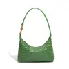 Bolsa Portátil para Lonchera de Verano 2026, Bolso Sencillo Tejido para Mujer, Bolso de Hombro Retro para Debajo del Brazo, Bolso Cruzado de Gran Capacidad para el Trayecto Diario