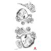 Pegatinas de tatuaje impermeables para corsage mariposa zorro fabricantes en stock venta al por mayor pegatinas de tatuaje para cubrir cicatrices