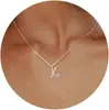 Nuevo Collar de Acero Inoxidable 2024 para Mujer con 26 Colgantes de Letras Inglesas, Joyería de Cuello Simple y Personalizada