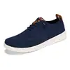 Novos Sapatos Casuais Masculinos Leves com Cadarço da Amazon, Mocassins Respiráveis Fly-Knit, Sapatos de Malha Masculinos de Tamanho Grande