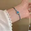 Pulseira com Pingente Redondo de Zircônia, Luxo Leve, Alta Qualidade, Pulseira Simples e Fashion, Elegante, Requintada, Joia de Mão Versátil Atacado para Mulheres