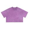 Crop Top de Moda Nuevo para Primavera y Verano Estilo Chica Caliente Corto Holgado Versátil Cuello Redondo Camiseta Deportiva de Manga Corta para Mujer