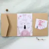 Cartões de Saudação Estilo Europeu Cortados a Laser para Casamento 60% de Desconto, Lindos Convites de Noivado, Cartões de Convite Simples, Fábrica de Fontes de Cartões