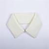 Chaqueta de Plumas de Invierno Anti-suciedad Cuello Falso Versátil Unisex Chaqueta Cálida Cubierta de Cuello Limpieza Extraíble Cuello