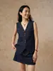 COMOS CMS 2026 Chaleco Vaquero de Algodón para Mujer Verano Nueva Prenda Exterior Cárdigan 258560