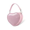 Bolsa de Gelatina Barbie em Formato de Coração Transfronteiriça, Bolsa Quadrada Pequena Versátil da Moda Estilo Ins Nicho, Bolsa de Mão Resistente a Manchas e Fácil de Limpar Atacado