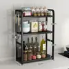 Estante de Almacenamiento de Especias para Cocina Mostrador Multicapa Estrecho Pequeño Botella Tarro de Condimentos Estante de Almacenamiento Universal sin Perforaciones