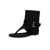 Sandálias Flip-Flop Fashionáveis com Elevação Interna para Mulheres, Novas Sandálias Romanas Curtas da Moda de Verão Estilo Hot Girl com Solas Grossas