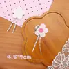 Estilo Nuevo de Primavera Fresco y Dulce Botones de Corazón de Encaje Flores Pequeñas Perla Zanahoria Accesorios para el Cabello de Niñas Accesorios