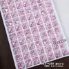 Accesorios de Arte para Uñas de Alta Calidad K9 Hielo Transparente Fondo Abierto Apilables con Pedrería Súper Brillantes Rectangulares Ovalados Acabado Perla Decoraciones de Uñas Apilables con Pedrería