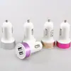 Cargador de Coche Dual USB de Colores, Cargador de Teléfono para Coche Uno a Dos, Adaptador Universal para Encendedor de Cigarrillos de Coche, Al por Mayor