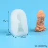 Molde de Silicona para Velas Aromáticas con Forma de Buda, Molde de Silicona para Hacer Adornos de Decoración de Interior con Forma de Buda, Bricolaje