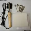 Juego de Herramientas Ajustables de Temperatura para Planchar Tela para Diseño de Flores de Tela DIY, Juego Completo de Herramientas con Video Tutorial