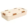 Caja de Almacenamiento Debajo de la Cama Plana para el Hogar con Ruedas Tipo Cajón Organizador de Ropa y Edredones Caja de Almacenamiento Debajo de la Cama Caja de Almacenamiento