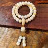 Pulsera de Raíz de Bodhi de Carbón Jade Blanco de Alta Densidad Semilla de Bodhi Gato de la Suerte Flor de Loto Envoltura Dedo Pulsera Suave Tibetana para Hombres y Mujeres en stock