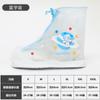 Funda para zapatos de lluvia para niños, de fábrica, con tacón plano y tubo central, cabeza redonda, color rosa, con bonito estampado de dibujos animados, antideslizante, resistente al desgaste y al agua para exteriores.