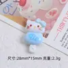 Gatito lindo cuerda comida juego caricatura hecho a mano diy joyería agujero hebilla de zapato material pegamento de crema resina accesorios pequeños