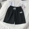 Shorts esportivos masculinos desgaste externo solto em linha reta calças casuais verão moda fina perna larga shorts calças de praia