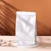 Bolsa de Embalaje con Ventana Lateral, Papel de Aluminio Mate, para Té, Café, Comida de Gato y Perro, Bolsa con Cierre de Cremallera de Ocho Lados Colorida, Grado Alimenticio
