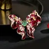 Broche de Mariposa Oriol con Microincrustaciones de Circonita Vintage Mariposa Hermosa Moda Creativa Traje Vestido de Cena Ramillete Joyería