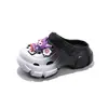 Pantuflas de Exterior para Niñas 2025 Verano Nuevas Sandalias Kuromi Dos Usos para Niños Zuecos de Playa de Exterior con Punta Cerrada