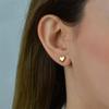 Pendientes Nuevos en Forma de Corazón Japoneses y Coreanos St.Delan Pendientes de Corazón de Acero Inoxidable Pendientes Sencillos y Modernos Puntos al Por Mayor