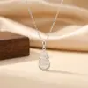 Novo Colar de Cabacinha Estilo Chinês para Mulheres, Prata Pura S990, Luxo Leve, Sensação de Alto Padrão, Pingente de Bolsa da Sorte, Corrente para Clavícula com Pedra Olho de Gato de Nicho