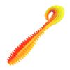 Cruz-border Luya isca parafuso isca macia 7.5cm3.3g cauda encaracolada voando pupa TPE isca falsa poleiro poleiro bico isca preta atacado