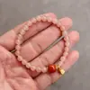 Pulsera de Cuenta Calabaza de Seda Dorada de Xinjiang Natural para Mujer, Pulsera de Jade Multicolor de Múltiples Tesoros Naturales, Cuentas de Círculo Único