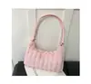 Bolso de Axila de Felpa, Nuevo Modelo Estilo Coreano, Bolso de Hombro de Gama Alta, Bolso Peludo Simple de Moda Otoño e Invierno, Bolso de Hombro Único para Mujer, Bolso Dumpling