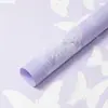 Danza de Mariposas película de gelatina al por mayor Qixi nuevo papel de regalo de flores impermeable suministros para floristería papel de regalo para ramo floral 3